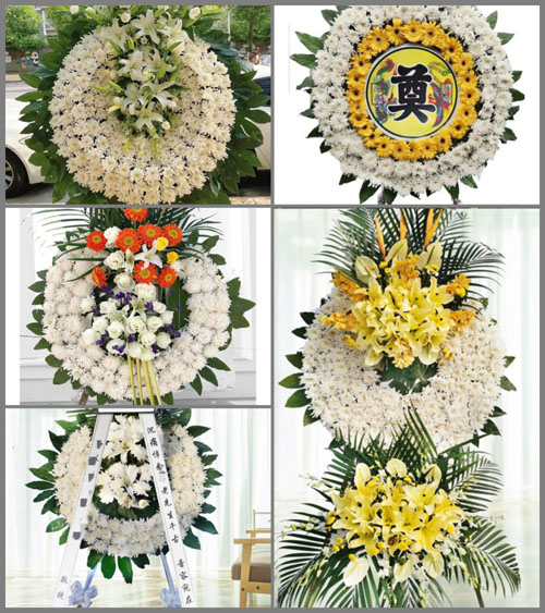 浙江省金华兰溪市女埠街道花圈速递